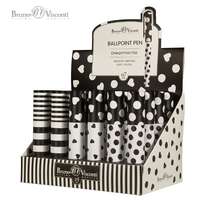 Victoria-Bruno Golyóstoll Bruno Visconti 0,7mm kék, Dreamwrite, ref. Flora black&white