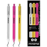 Mitama Golyóstoll Mitama SPECIAL GLAMOUR, 3db-os klt., fekete tinta