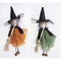QX Halloween boszorkány akasztós 23 cm 2 féle