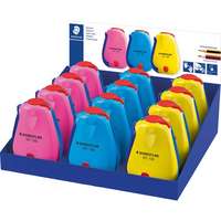 Staedtler Hegyező Staedtler 1 lyukú műanyag zárható tartályos vegyes színek