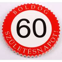 QX Hűtőmágnes kör 7 cm 60 éves