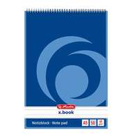 Herlitz Jegyzettömb spirálos Herlitz A/5 50 lapos vonalas