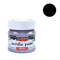 Pentart Kreatív akrilfesték Pentart fényes 50 ml fekete