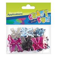 Craft with Fun Kreatív CF dekor kristály masni 30 db/csomag