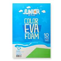 Junior Kreatív Junior dekor gumilap A/4, zöld, 10 db/csomag