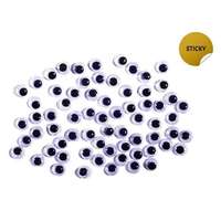 Junior Kreatív Junior öntapadós mozgószem, 7mm, 70 db/csomag