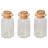 Junior Kreatív Junior üvegcse parafadugóval, 40 mm, 3 db/csomag