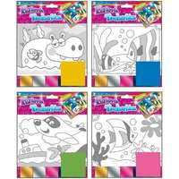 Noname Kreatív klt. fólia technika halak, viziló, gőzös 25x20,5cm