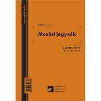 Pátria Nyomtatvány Mosási jegyzék 50x2 lapos tömb A/5 álló