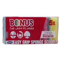 BONUS Mosogatószivacs BONUS formázott 9,5x7,1x4,5 cm 5 db/csomag