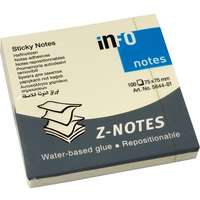 Info Notes Öntapadós jegyzettömb Info Notes 75x75 mm Z tömb 100 lapos sárga