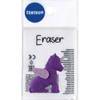 Centrum Radír Centrum 3,8x2,8x1,5 cm unikornis kupakradír vegyes színek