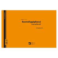 Pátria Nyomtatvány Személygépkocsi menetlevél 100 lapos tömb A/4 fekvő