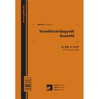 Pátria Nyomtatvány Termékkísérő jegyzék összesítő 25x4 lapos tömb A/5 álló