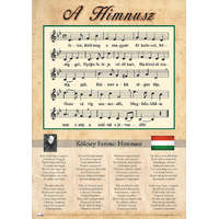 Stiefel Himnusz tabló fémléccel - 50 x 70 cm, iskolai oktatótabló