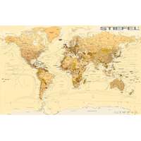 Stiefel A Föld országai antik stílusú (vintage) világtérkép