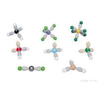 3B Molekula alakok - elektron taszító elmélet építőkészlet, 8 db