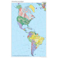 Stiefel Észak- és Dél-Amerika politikai térképe (angol)