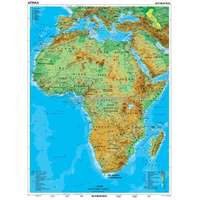 Stiefel Afrika domborzati térkép ( 100 x 140 cm)
