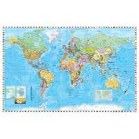Stiefel A Föld országai angol nyelvű, kisméretű térkép