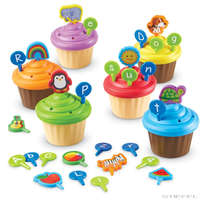 Learning Resources ABC Party Cupcake Toppers™ - ABC és szókincs tanuló játék (angol)