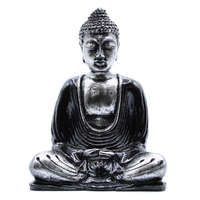 JanZashop Buddha Figura Fekete, Szürke - Közepes