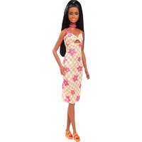 Mattel Mattel Barbie Fashionistas baba kockás-virágos ruhában