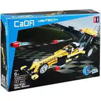 CaDA CaDA C52017W Top Fuel Drag Racing hátrahúzós citromsárga versenyautó