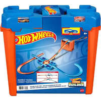 Mattel Mattel Hot Wheels óriás átalakítható versenypálya dobozban két kisautóval, 4,5m hosszú pálya