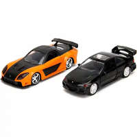 Jada Toys Jada Toys - Halálos iramban: Heist Honda Civic EJ1 és Han's Mazda RX-7 2db-os fém játékautó szett 13cm