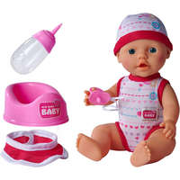 Simba Toys Simba Toys New Born Baby - 5 funkciós, interaktív lány baba 30cm (105037800)