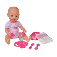 Simba Toys® Simba Toys New Born Baby - 6 funkciós, interaktív lány baba 38cm (105032533)