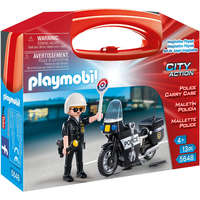 Playmobil Playmobil 5648 Motoros rendőr hordozható táskában