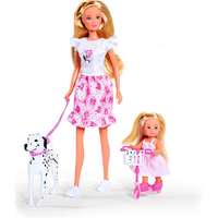 Simba Toys® Steffi Love - Steffi baba Evi babával és dalmata kutyával