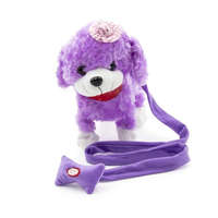 JB Sétáló, Zenélő, Ugató Lila Kutya – Pórázzal Vezethető Kutyus