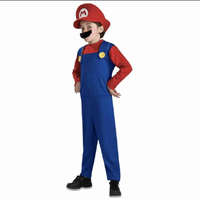 JM Super Mario Jelmez Farsangi Jelmez Gyerekeknek M Mérető 110-120cm
