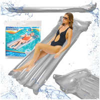 jm Felfújható strandmatrac úszáshoz a medence vizében BESTWAY 44013 szürke 90kg 183cm