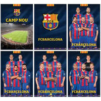 White Crystal FC Barcelona A/4 kockás füzet