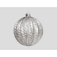 Decoration & Design Kft Gömb Üveg 8Cm Antik Világos Szürke Matt