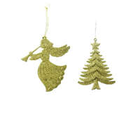 Decoration & Design Kft Karácsonyi Akasztó Angyal Karácsonyfa Arany Műanyag 14cm