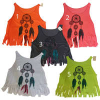 PC Rövid ujjatlan rojtos trikó