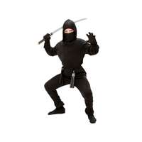 Widmann Fekete maszkos ninja jelmez, 116 cm