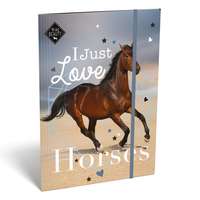 Lizzy Card Gumis mappa A4 - Love Horses