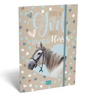 Lizzy Card Gumis mappa A4 - Mici, Horses