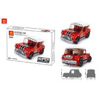 WANGE® WANGE® 2885 | lego-kompatibilis autós építőjáték | 115 db építőkocka | Supercar piros mini