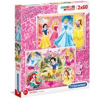Clementoni Disney Hercegnők Supercolor 2 az 1-ben puzzle 2×60 db-os – Clementoni