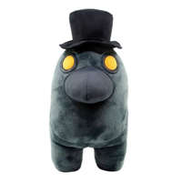 Flair Toys Among Us fekete 25 cm-es plüss figura kalappal