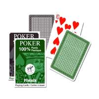Piatnik Plasztik póker kártyacsomag 1×55 lapos barna-zöld kivitelben – Piatnik