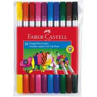 Faber-Castell Kétvégű színes kimosható filctoll 10 db-os szett – Faber-Castell