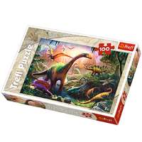 Trefl Dinoszauruszok földjén puzzle 100 db-os – Trefl